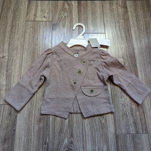 [KIDS 2/$30] NWT Baby Girl (9-12M) - NEXT Jersey Military Jacket